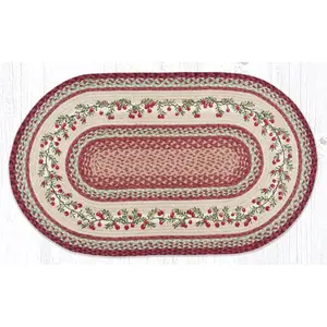 212 MAIN OP-390 Fruit Embroidery Cranberry Oval Patch, 27x45 in, Part No. 88-2745-390C, Toys & Hobbies Music Accessory