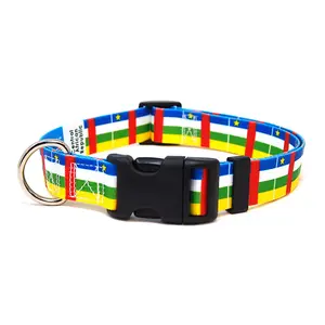 Central African Republic Dog Collar | Quick Release or Martingale Style