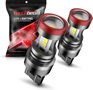 Torchbeam 7440 7443 LED Bulb Xenon White 6000k T20 Wedge 7441 7444 992 Backup Reverse Light LED Bulb Pack of 2, FathersDayGift