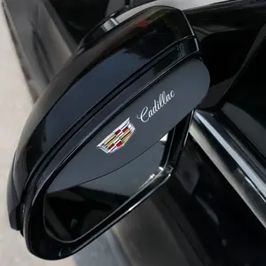 Rearview Mirror Rain Shield Set, Anti-Rain Visor Decoration Strip, Vehicle Compatible with Cadillac Ct4 Ct5 Xt4 Xt5 Xt6, Enhance Driving Safety