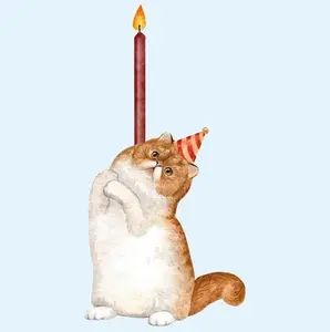Persian Cat - Cake Topper