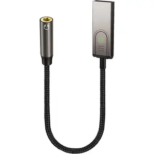 5.3 to Aux Adapter for  or Amp, USB to 3.5mm Female  Receiver, Compatible with Wired Headphones, , Speaker, or Amplifier for Hands-Free Call, Voice Navigation, Music