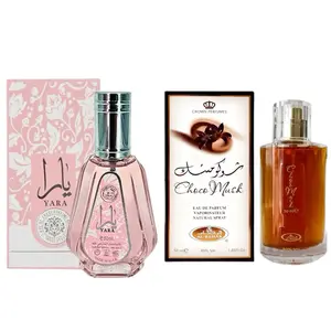 Lattafa Yara Pink and Choco Musk Eau de Parfum Spray Bundle for Women, 1.7 Oz
