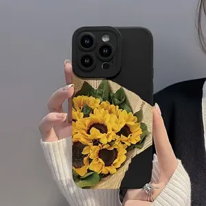 A Creative and Beautiful Sunflower Bouquet Pattern Matte Anti-drop Phone Case,Suitable for iPhone 17 Air/16 Plus/15 Pro Max/14 Pro/13/12/11/XS Max/X Phone Case, Ideal for Holiday Gifts to Family, Friends, Lovers, Boyfriends, Girlfriends, Best Choice MS475