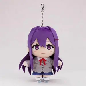 Anime Monika Yurika Plush Toys Cosplay Stuffed Doll Natsuki Sayori Yuri Cotton Doll For Kids Gift