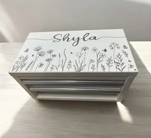 Wilflower with Name Kobalt Mini Toolbox; Laser Engraved Mini Toolbox Gift; Groomsman or Best Man Gift; Bridesmaid or Maid of Honor Gift; Laser Engraved Mini Toolbox; Kobalt Mini Toolbox Engraved