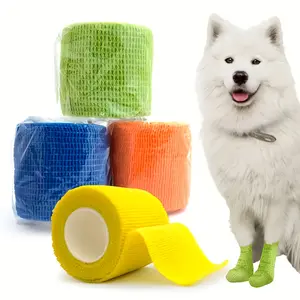 4 rolls of colorful self-adhesive bandages - high elasticity and durability - protect joints, prevent injuries, use around the clock - easy to wear and take off, Athletic Tape