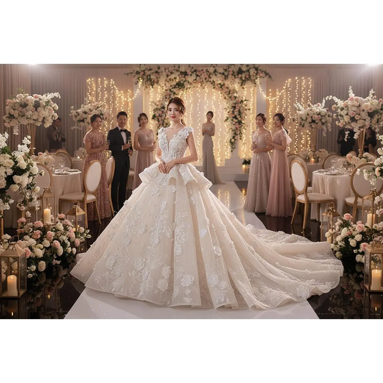 Bride wedding dress