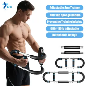 Fitness Training Straps  Twister Arm Trainer 66lb-110lb Adjustable Resistance Chest Workout Equipment Portable Chest Clip Trainer Arm Exerciser for Visible Gains Sculpted Muscle  Adaptable Shoulder Band