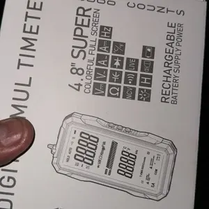 ADESKE 6000 Counts Smart Digital Multimeter – USB Rechargeable, Large Backlit Screen for Voltage/Resistance/Temp, NCV Non-Contact Detection, DIY Electrician Tool Kit – Portable & Professional