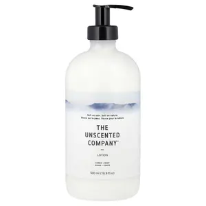 The Unscented Company Lotion, Hands + Body, Fragrance Free, 16.9 fl oz (500 ml)