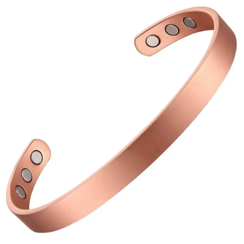 Magnetic Copper Bracelet for Men & Women – Adjustable Healing Cuff for Pain Relief, Circulation & Wellness (3500 Gauss) Elegant Minimalist Bangle