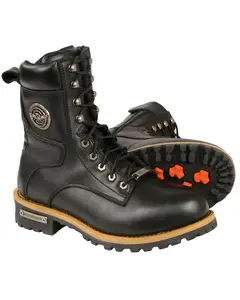 Milwaukee Leather Men's Lace To Toe Logger Boot Round - Mbm9095