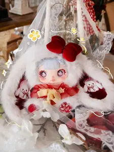 QIQI-whimsical style GIGI 600% 「8 Regular +1secret 」series blind box  Mystery Boxes Bag Pendant Bunny Plush Dolls Soft Collectibles