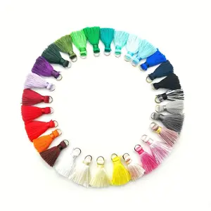 10pcs Polyester Tassels, Tassel Trim, Sewing Curtains Accessories For DIY Keychain, Cellphone Straps, Jewelry Making
