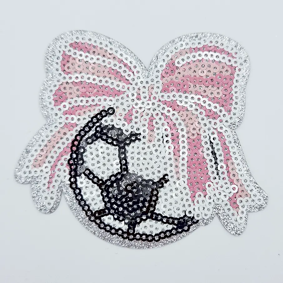Soccer Coquette Sequin HAT/POCKET Patch
