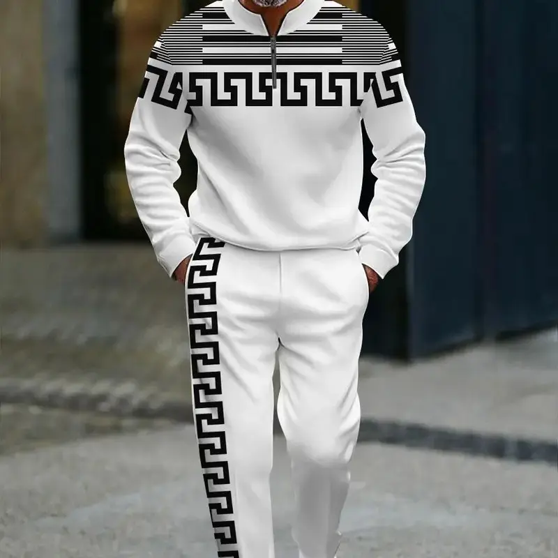 White with Black Pattern