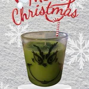 Grinch Candle - 10oz Sugar Donut Scented - Ornaments, Decor