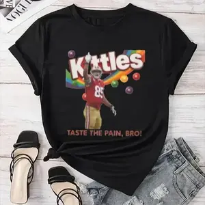 FEEGO Taste the Pain, Bro Unisex T-Shirt for 49ers Fans, Funny Football Sports Shirt, Game Day Outfit, Team Spirit Gift for Supporters