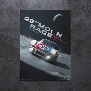 Porsche 911 Carrera RSR | 2078 29th Moon Race | Collector's Edition Porsche Poster