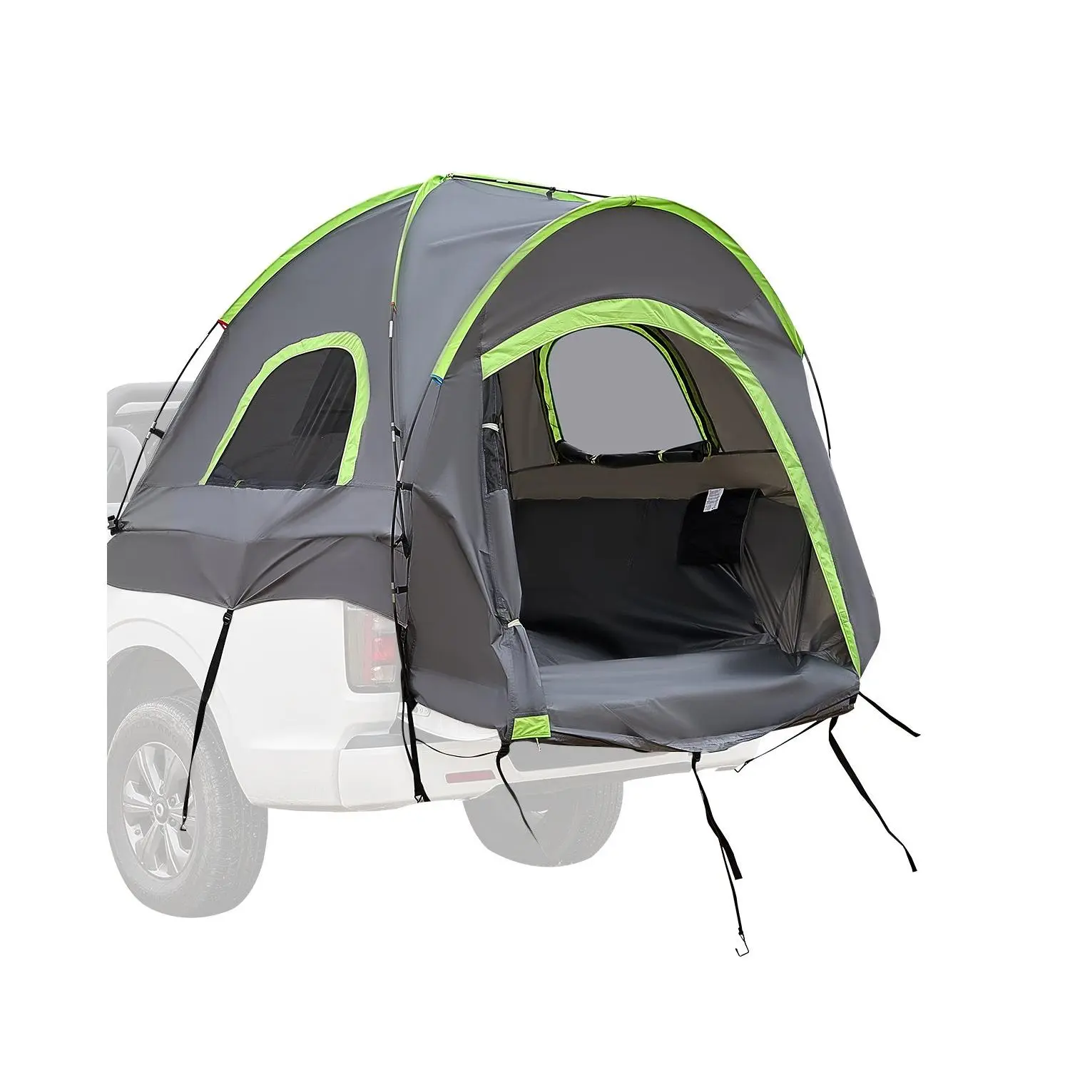 【Summerfinds】VEVOR Pickup Truck Tent, Fit 5.0-5.2 ft Truck Tents for Camping, Waterproof PU2000mm 2-3 Person Sleeping Truck Bed Tent with Double Layer Design Windows, Sturdy Truck Bed Camper Shell with Storage Bag Pu Tarp Portable Instant Canopy