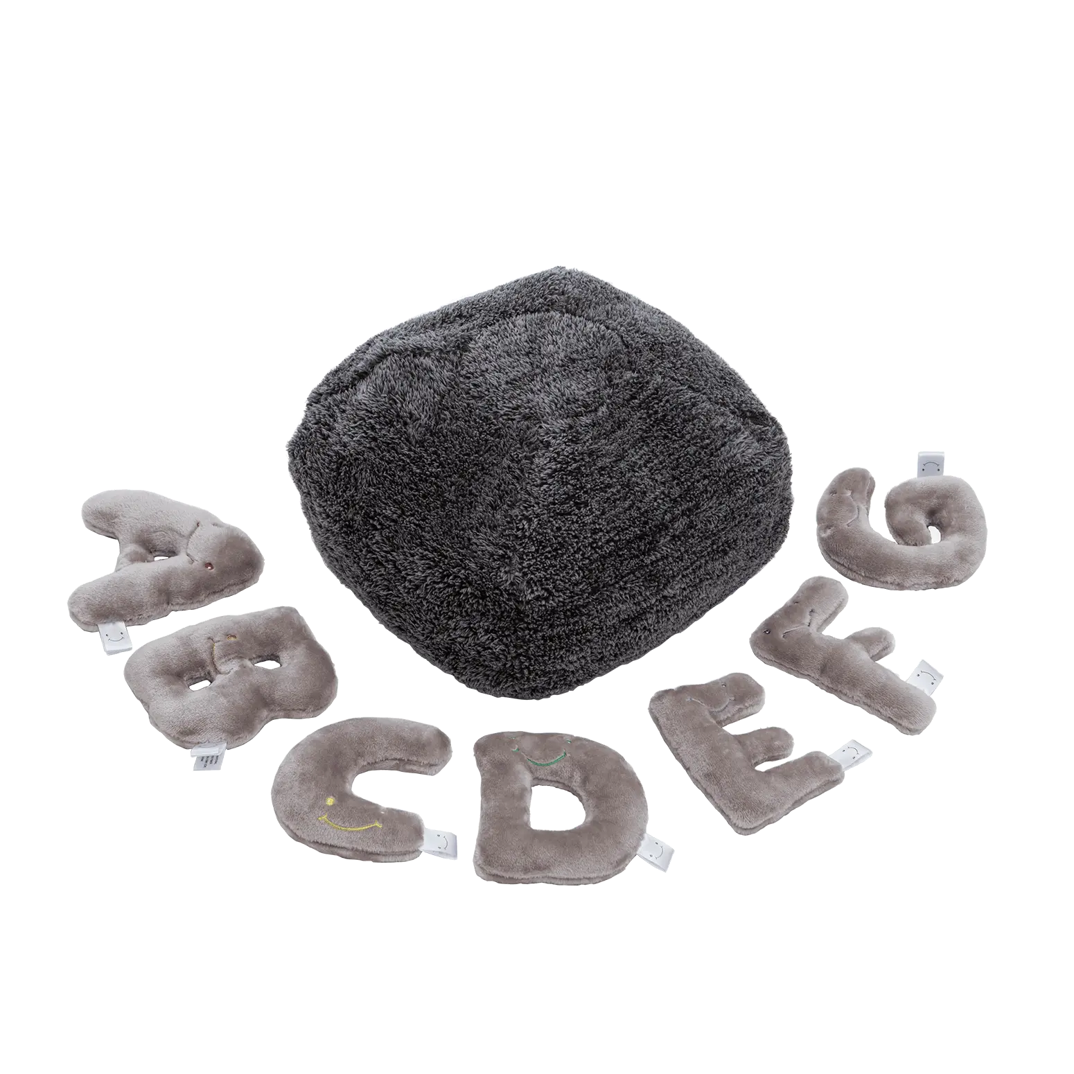Alphapals® 5 Inch Plush Letter Set - Rhino Grey
