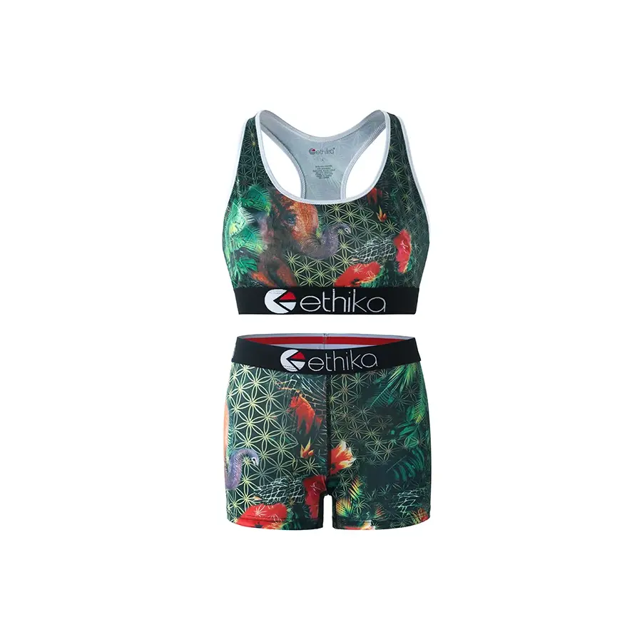 Women's Anti-Static Polyester Underwear Set - High Elastic Quick-Dry 1pc S-XXXL Seamless Yoga & Sleep Comfort 1 Pack Wholesale