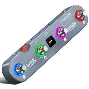 Flatsons-KE1 Guitar Pedal for Android/IOS, Multi Effects Pedal with 61 Effects, 20 AMP/CAB, 36 Preset Slot, IR/AMX Loader, OTG USB-C Record Loopback, Wireless Rechargeable Tuner Delay MOD Reverb Pedal