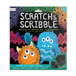 Monster Pals Scratch and Scribble Scratch Art Kit