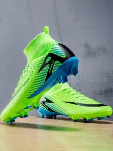 Unisex Youth Football Shoes Long Studs, Professional Anti-Slip Design, Durable Soccer Shoes, Size 35-45, Suitable for Competition Training Outdoor Sports, Football Boots