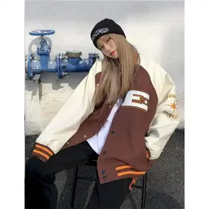 CakeBoi Color Block Patchwork Varsity Jacket – Unisex Streetwear