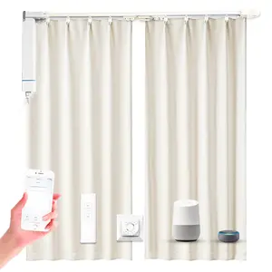 Premium Quality Smart Curtains with Smooth Open & Close - Olide Perfect for Living Spaces Wireless Remote Opener
