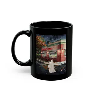 Funny Buffalo Ghost Mug- Mighty Taco- Funny Halloween Mug, Spooky Season Buffalo NY Mug- Buffalo Food Gifts for Buffalonians and Bills Fans