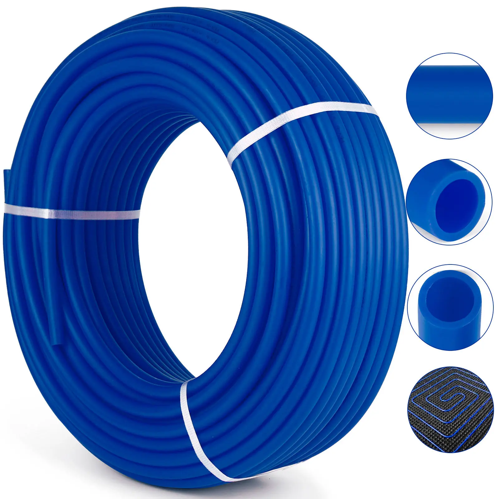 【Summerfinds】3/4" 300FT PEX Potable Water Tubing Pipe Non-Barrier Hose for Radiant Floor Heat Blue 【Summerfinds】3/4" 300FT PEX Potable Water Tubing Pipe Non-Barrier Hose for Radiant Floor Heat Blue