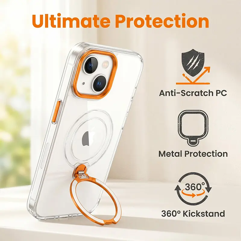 New iPhone Case, compatible with iPhone 16, iPhone 16 Pro Max,iphonr16plus, iPhone 16 Pro. Fully transparent, ice-feel protective cover, drop-proof, anti-slip, ultra-thin with 360° rotating stand. Slim and lightweight for a barely-there feel.