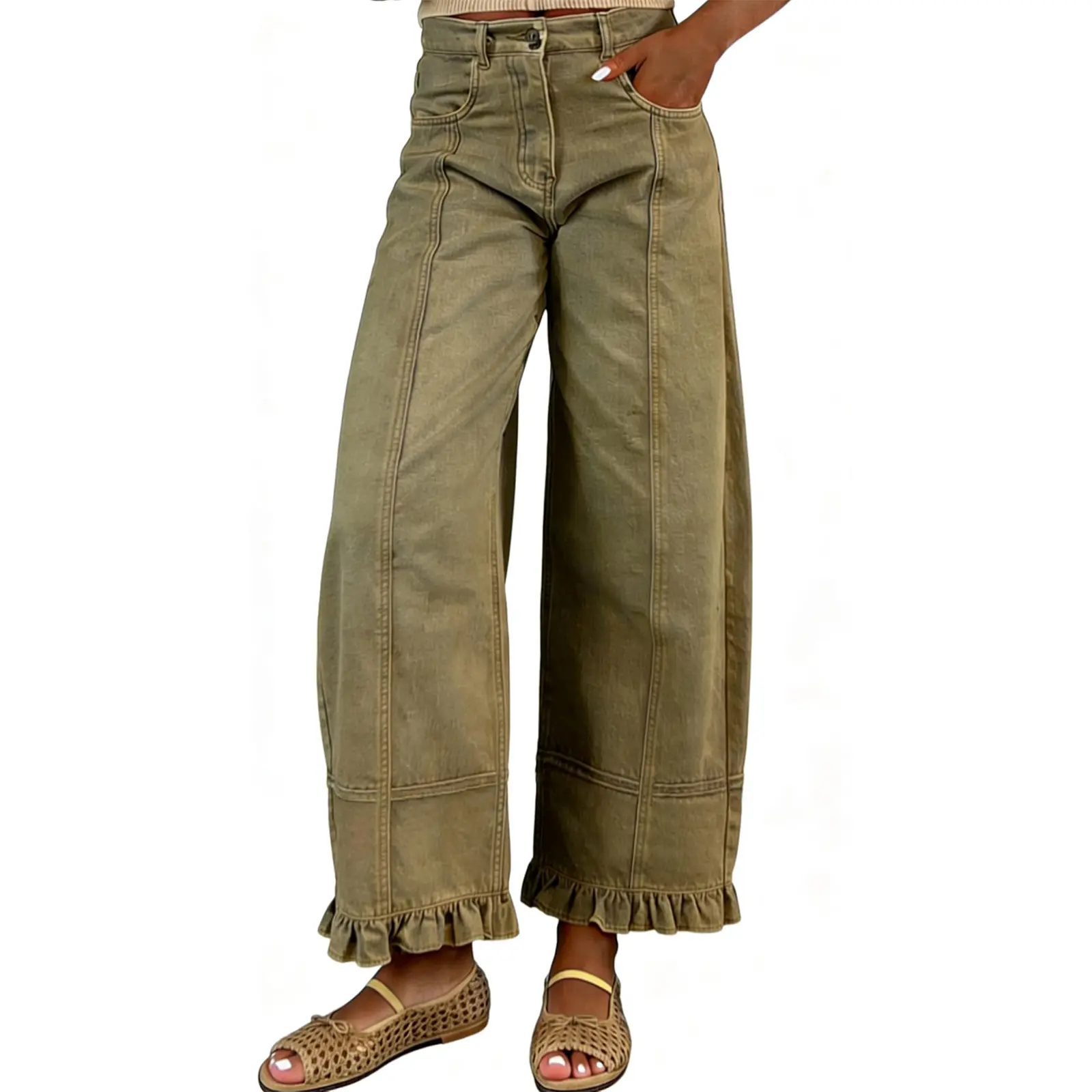 utcoco Barrel Jeans Women 2026  Y2k Patchwork Baggy Boyfriend Denim Pants,back to school shopping