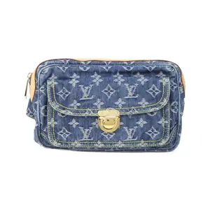 Pre-owned Louis Vuitton Denim Shoulder Bags Monogram bum bag