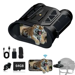 Novalens 4K Night Vision goggles with 2.4'' HD Screen, 7x Digital zoom, photo and video recording,  3000mAh Rechargeable battery with 32GB TF card, WiFi,altimeter, - Cool Tech Gift for Dad, Hunters & Outdoor Advemtures