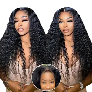 SuperNova Ready & Go Deep Curly Glueless 4x7 Lace Closure Wig