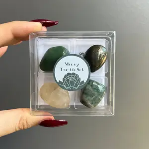 Money & Abundance Crystal Tumble Pack Pyrite Selenite Malachite