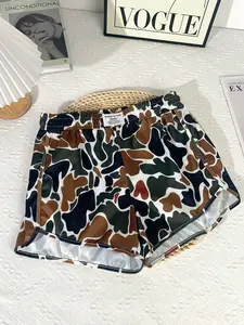 Women's Summer Camo Print Sport Shorts, Soft Comfortable Fabric, Casual Daily Wear, Versatile Loose-Fitting Design, Perfect for Leisure