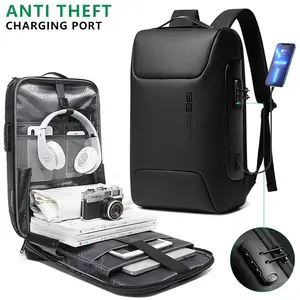 Men's business travel computer backpack, 15.6-inch laptop bag, simple and lightweight dual shoulder bag, slim new versatile casual backpack, an ideal gift choice for Valentine's Day.