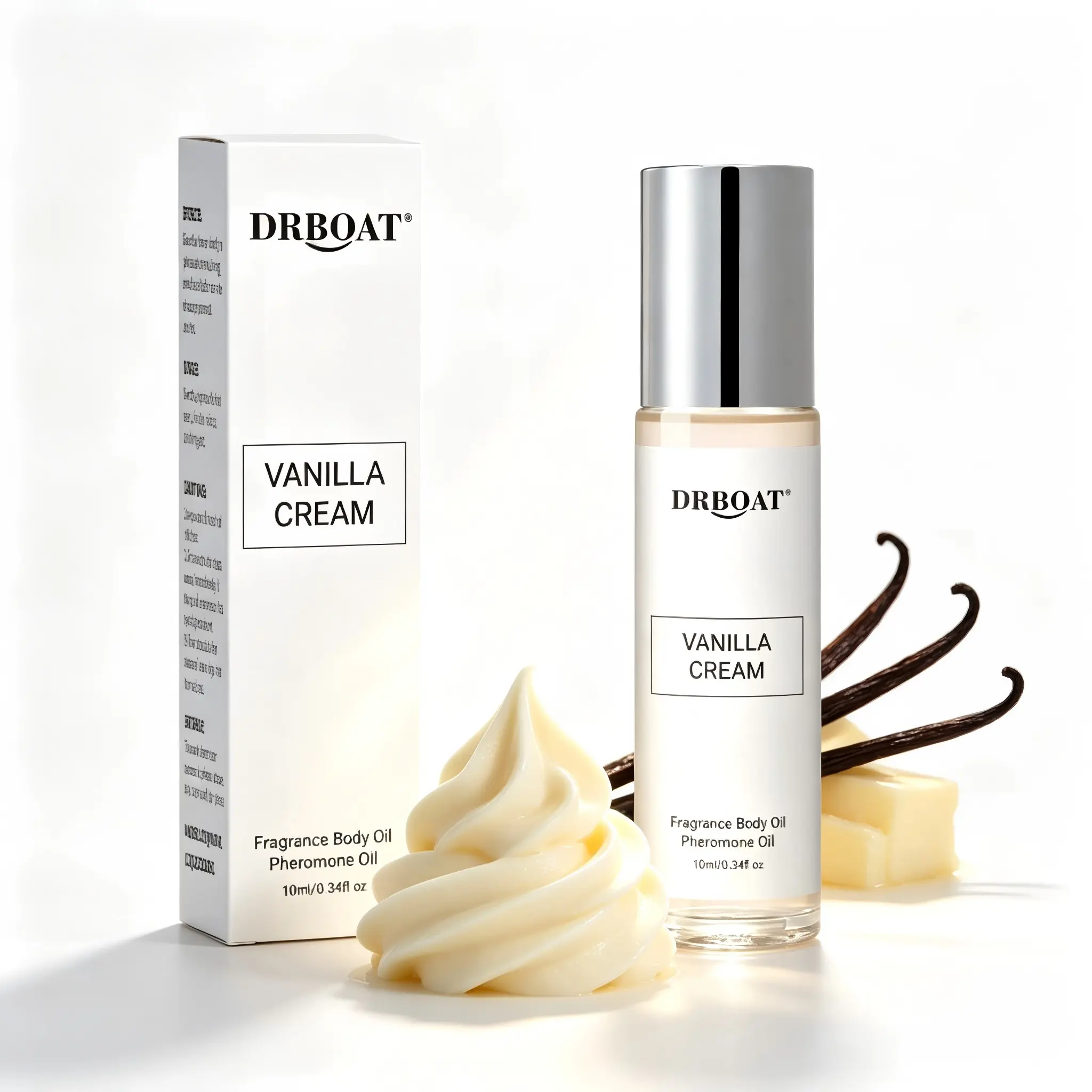 10ml Vanilla Cream Pheromone Oil - Honey Cream Subtle Perfume Oil, Original Eau de Toilette, Fragrance Oil Traveling or Dating Bathroom Use, Concentrated Perfume Oil