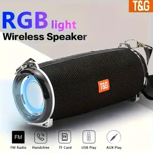 TG192 Wireless Speaker, 2400mAh Large Battery, IPX4 Waterproof, Color-Changing Breathing Lights, Portable for School, Home, Party, Picnic & Outdoor Sports