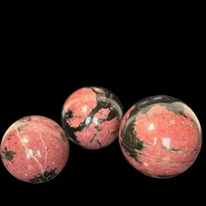 Rhodonite Crystals - Natural Stones, Intuitively Chosen | Crescent Cast