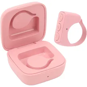 TIKTok Bluetooth Remote Control Page Turner for iOSAndroid Cell Phone APP with Mini Charging Case, TikTok Scrolling Ring Clicker, Camera Shutter Remote Selfie ()