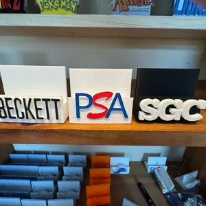 3D Printed Graded Card Stand with Unique Design, Versatile for Card Storage and Display, Ideal for Home, Office, and Card Stores