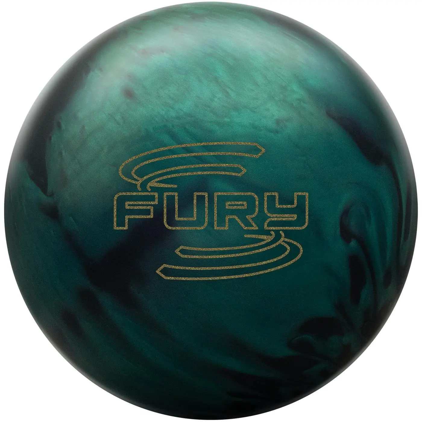 Brunswick Fury Emerald/Black Hybrid Bowling Ball