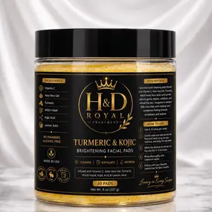 Tumeric & Koljic exfoliating  Cleansing Pads Skincare Aloe Aloe Vera Daily Exfoliant