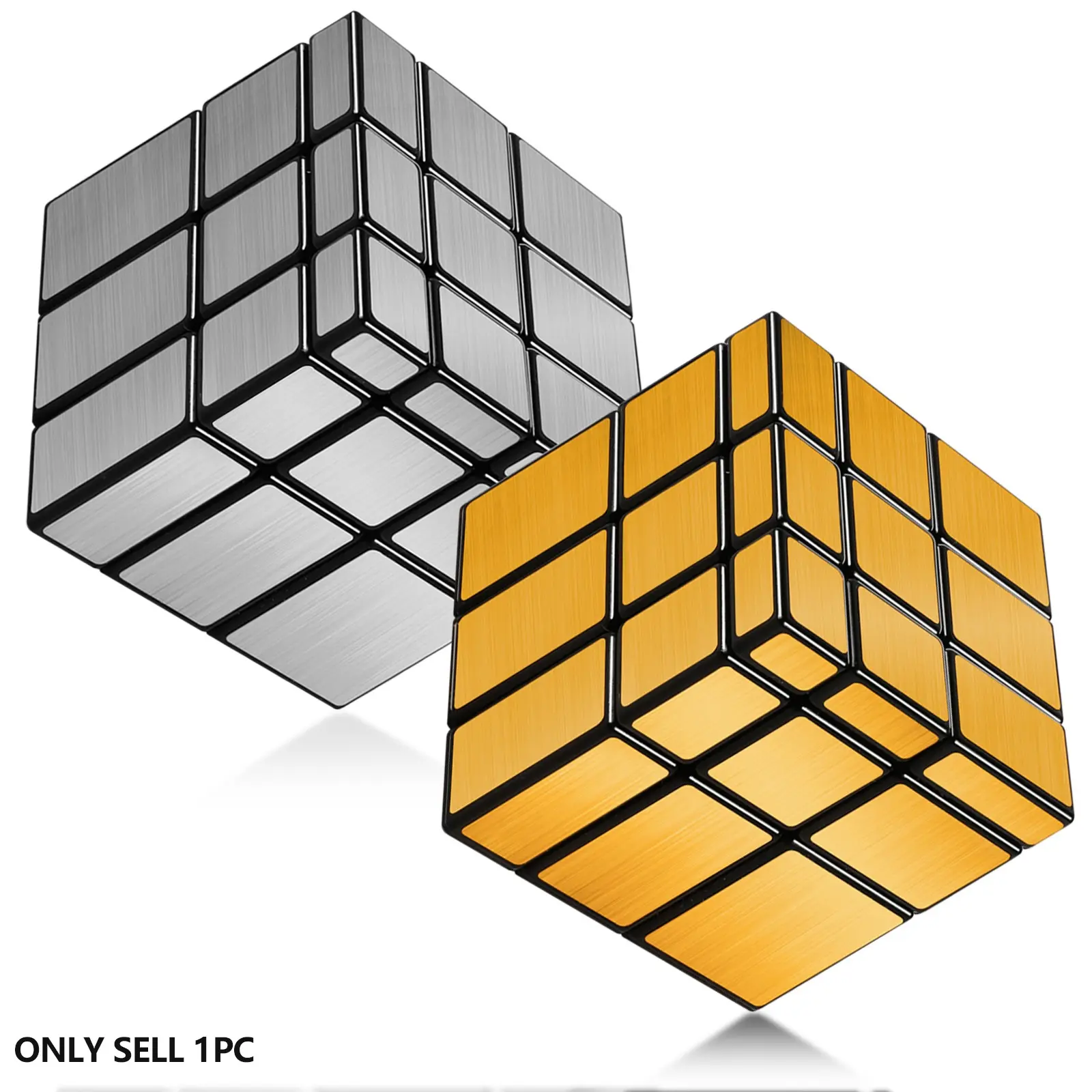 Sengso Mirror Cube 2x2 3x3 4x4 Puzzle Cube, Rubix Cubes, Professional Smooth Abs Material, Adult Stress Relief, Cognitive Development Toy
